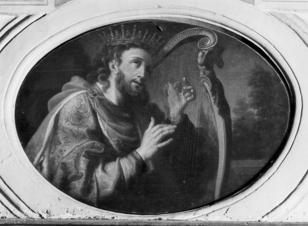 Re David con l'arpa (dipinto) by Norberto cappuccino (met&agrave; sec. XVII